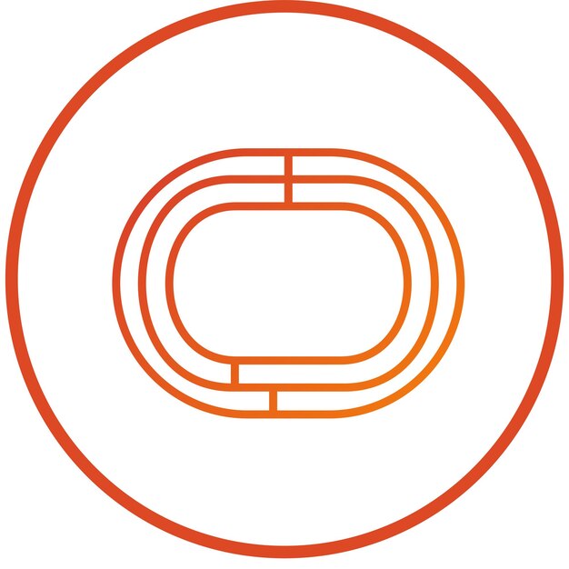 Diseño vectorial Estilo del icono de la pista de carrera