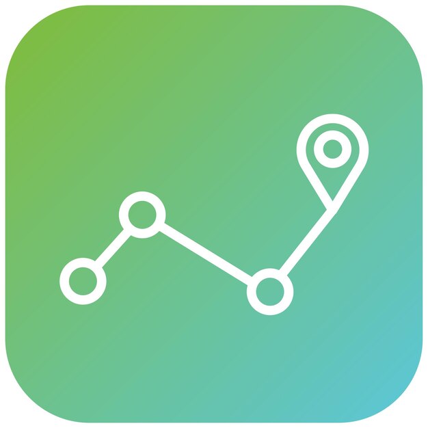 Diseño vectorial Estilo del icono de la pista