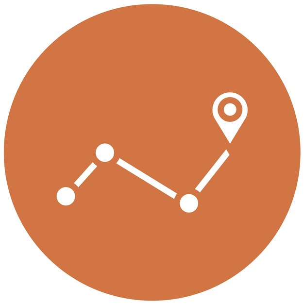 Diseño vectorial Estilo del icono de la pista