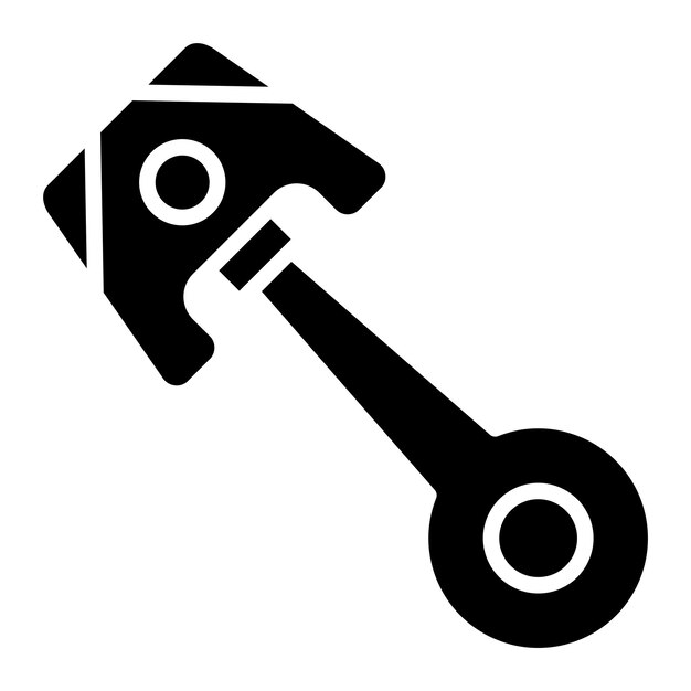 Diseño vectorial Estilo del icono del pistón