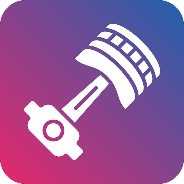 Diseño vectorial Estilo del icono del pistón