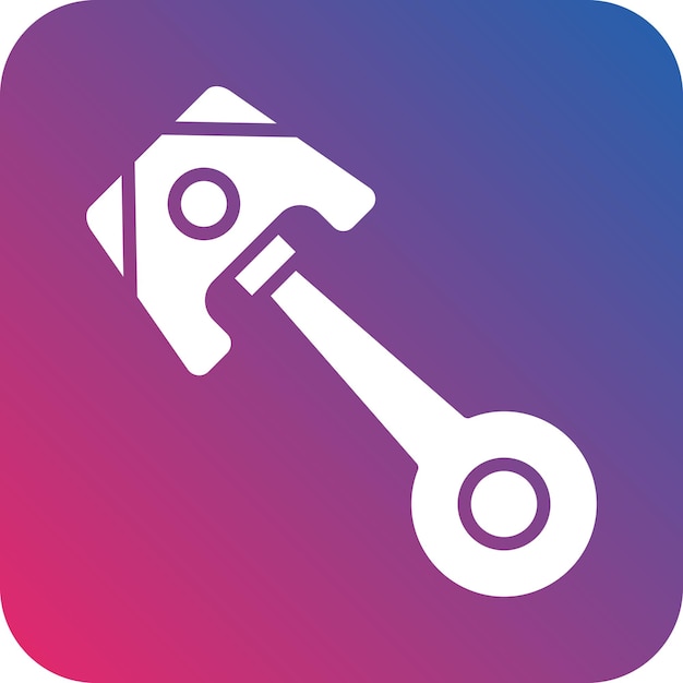 Diseño vectorial Estilo del icono del pistón