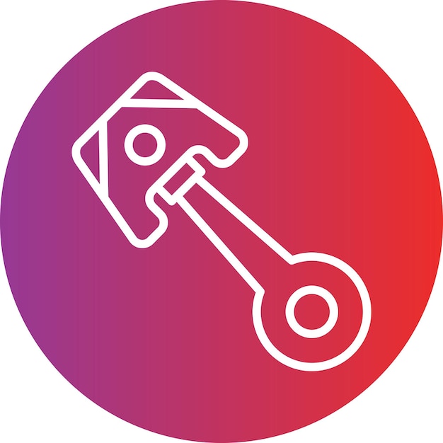 Diseño vectorial Estilo del icono del pistón