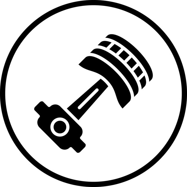 Diseño vectorial Estilo del icono del pistón