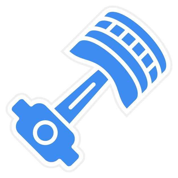 Diseño vectorial Estilo del icono del pistón