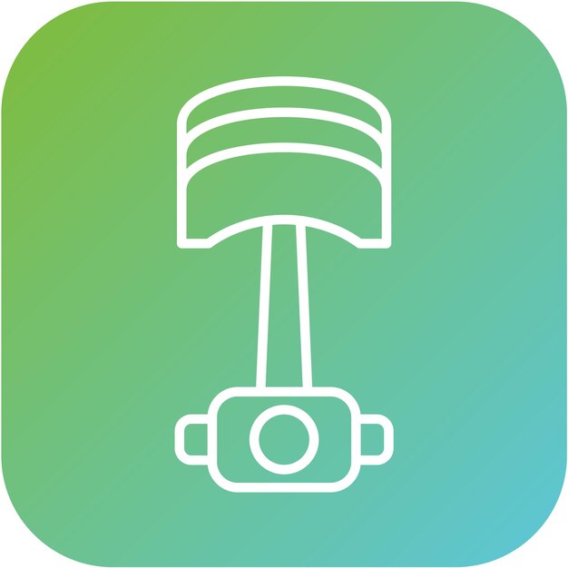 Diseño vectorial Estilo del icono del pistón