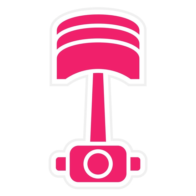 Diseño vectorial Estilo del icono del pistón