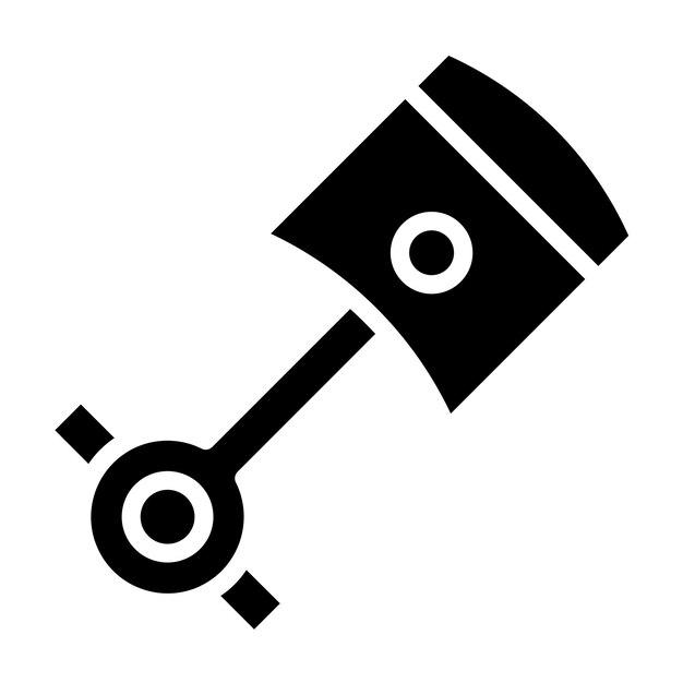Diseño vectorial Estilo del icono del pistón