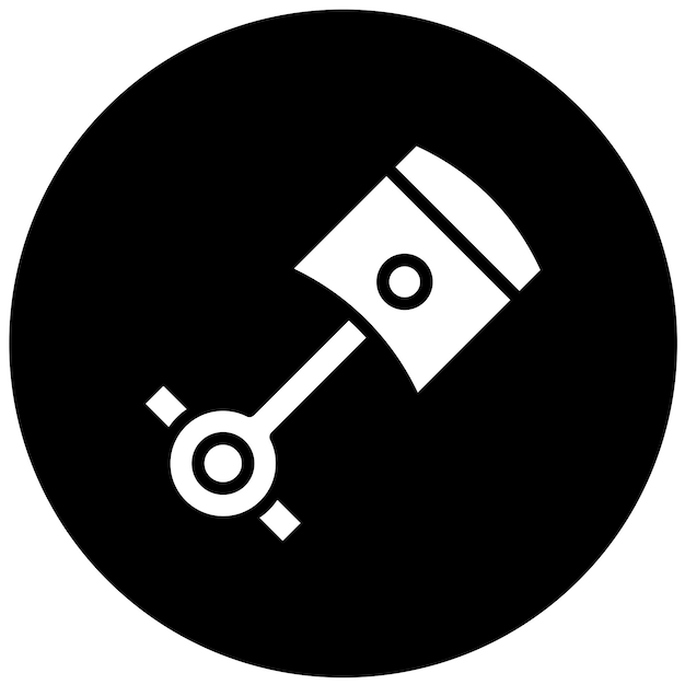 Diseño vectorial Estilo del icono del pistón