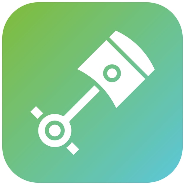 Diseño vectorial Estilo del icono del pistón