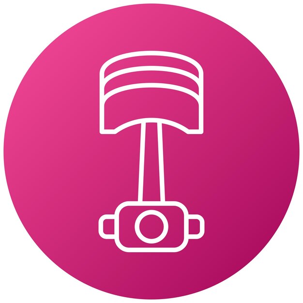 Diseño vectorial Estilo del icono del pistón