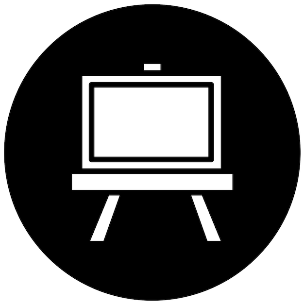 Diseño vectorial Estilo del icono de la pizarra