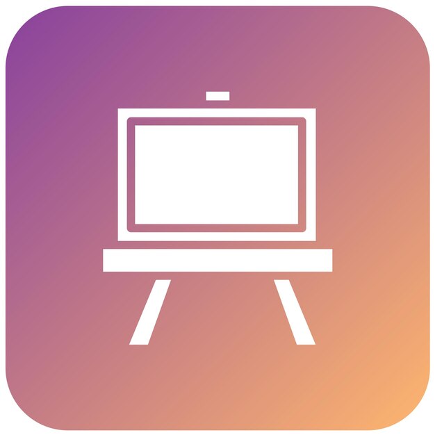 Diseño vectorial Estilo del icono de la pizarra