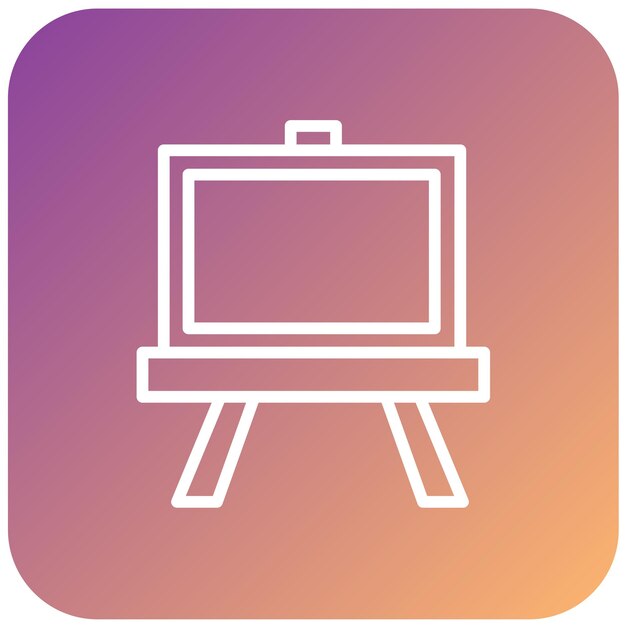 Diseño vectorial Estilo del icono de la pizarra