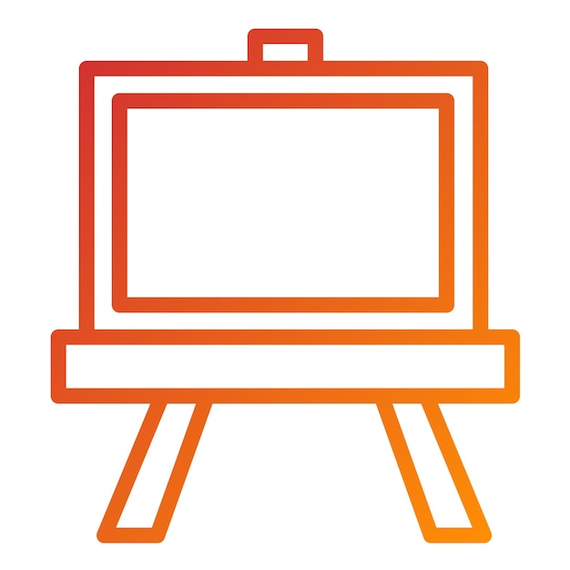 Diseño vectorial Estilo del icono de la pizarra