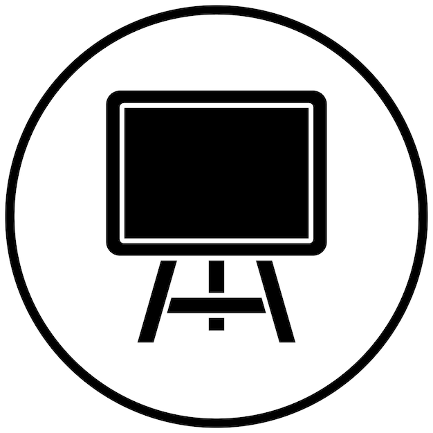 Diseño vectorial Estilo del icono de la pizarra