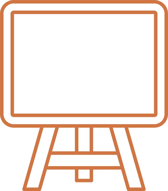 Diseño vectorial Estilo del icono de la pizarra