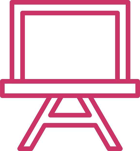 Diseño vectorial Estilo del icono de la pizarra