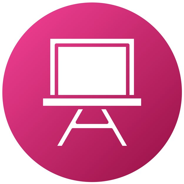 Diseño vectorial Estilo del icono de la pizarra