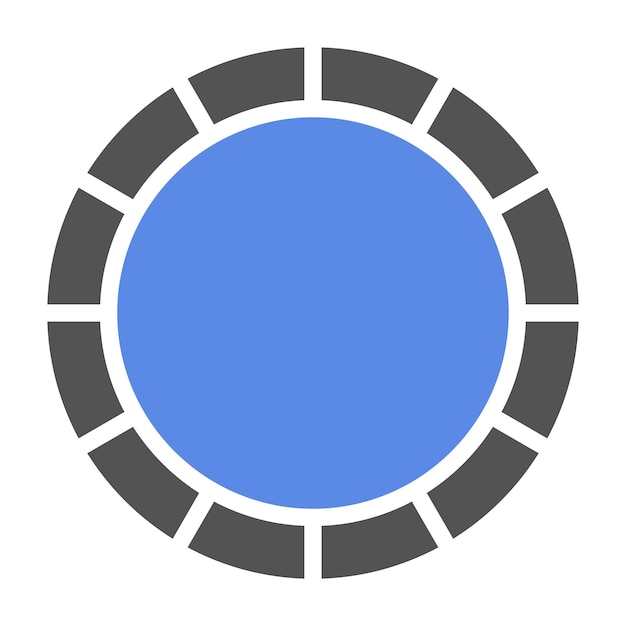 Diseño vectorial Estilo del icono de la placa desechable