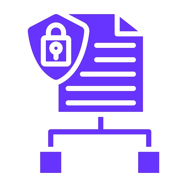 Diseño vectorial Estilo del icono de planificación cibernética