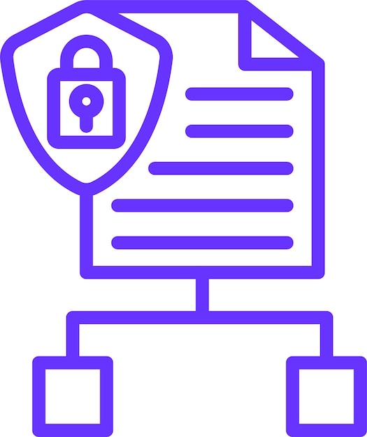 Diseño vectorial Estilo del icono de planificación cibernética