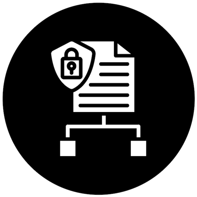 Diseño vectorial Estilo del icono de planificación cibernética