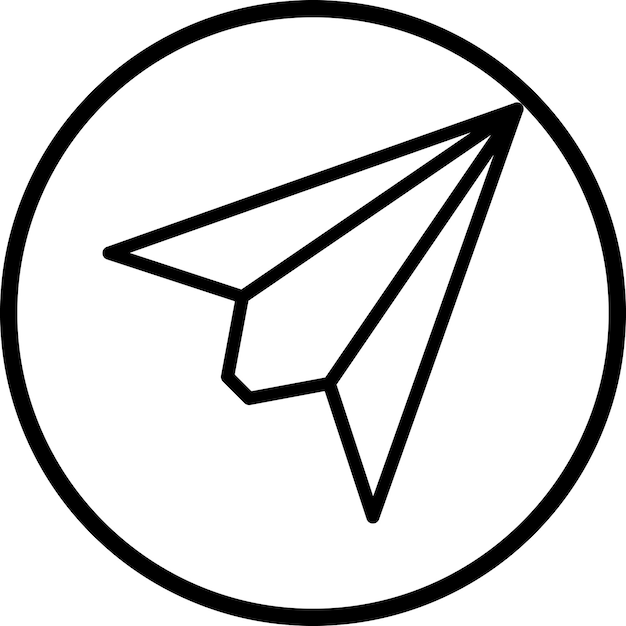 Diseño vectorial Estilo del icono del plano de papel