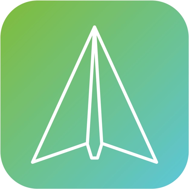 Diseño vectorial Estilo del icono del plano de papel