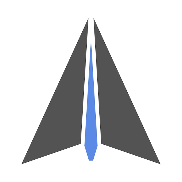 Diseño vectorial Estilo del icono del plano de papel