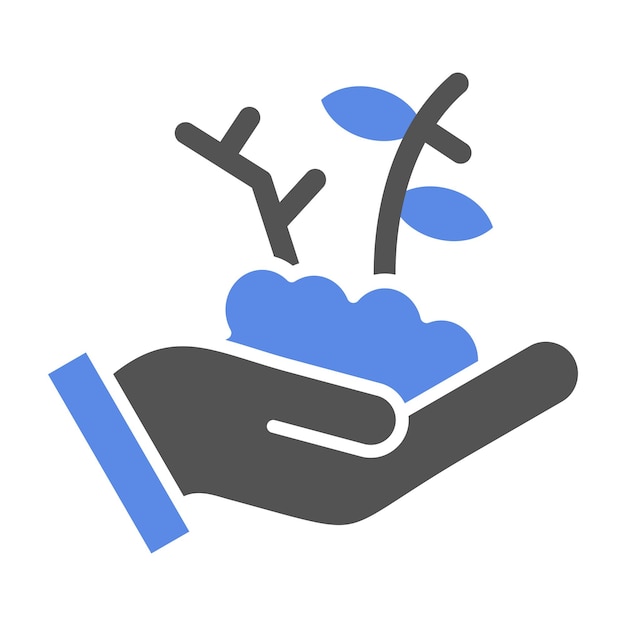 Diseño vectorial Estilo del icono de plantación