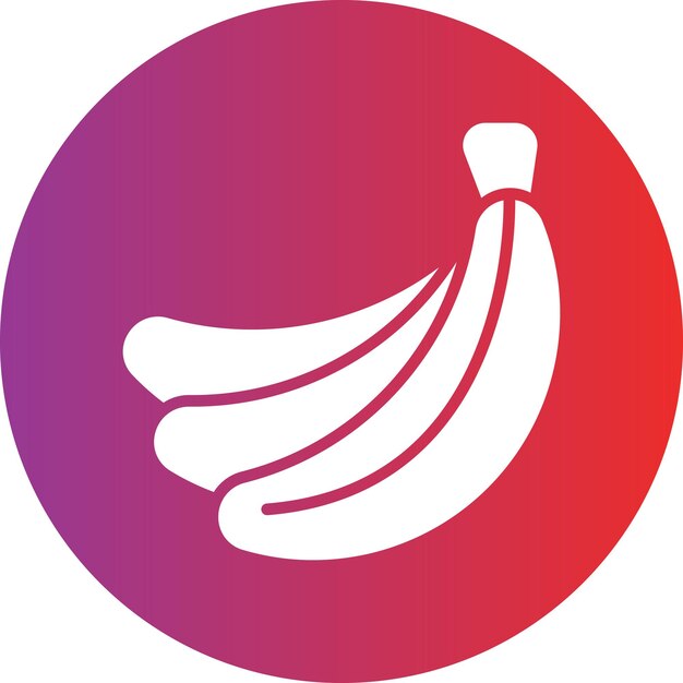 Diseño vectorial Estilo de icono de plátano