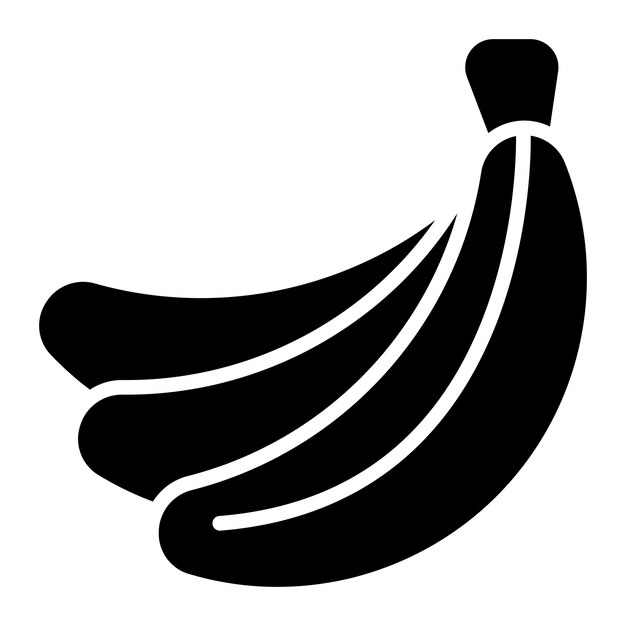 Diseño vectorial Estilo de icono de plátano