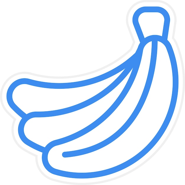 Diseño vectorial Estilo de icono de plátano