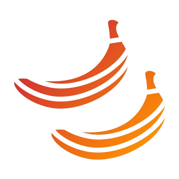 Diseño vectorial Estilo de icono de plátano