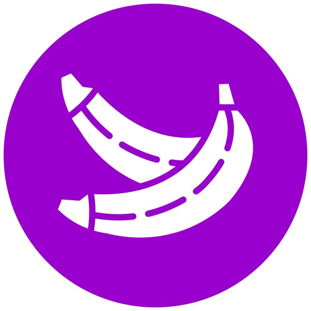Diseño vectorial Estilo de icono de plátano