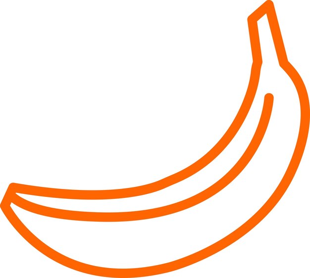 Diseño vectorial Estilo de icono de plátano