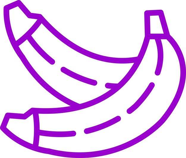 Diseño vectorial Estilo de icono de plátano