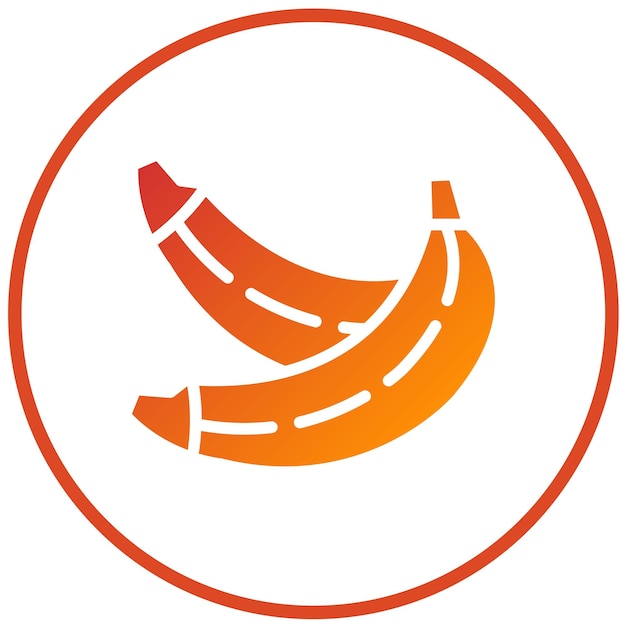 Diseño vectorial Estilo de icono de plátano