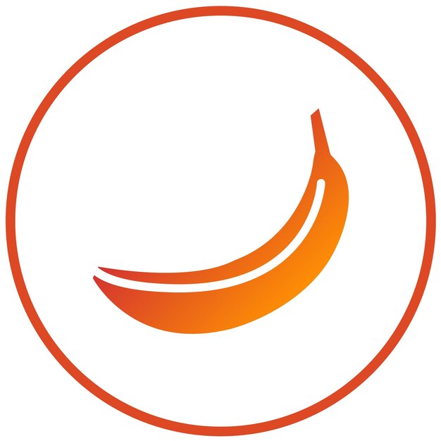 Diseño vectorial Estilo de icono de plátano