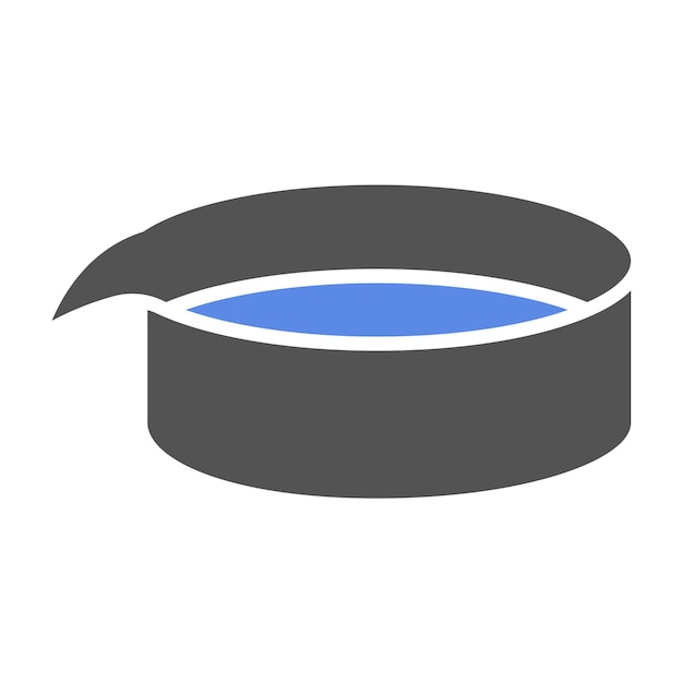 Diseño vectorial Estilo del icono del plato de evaporación