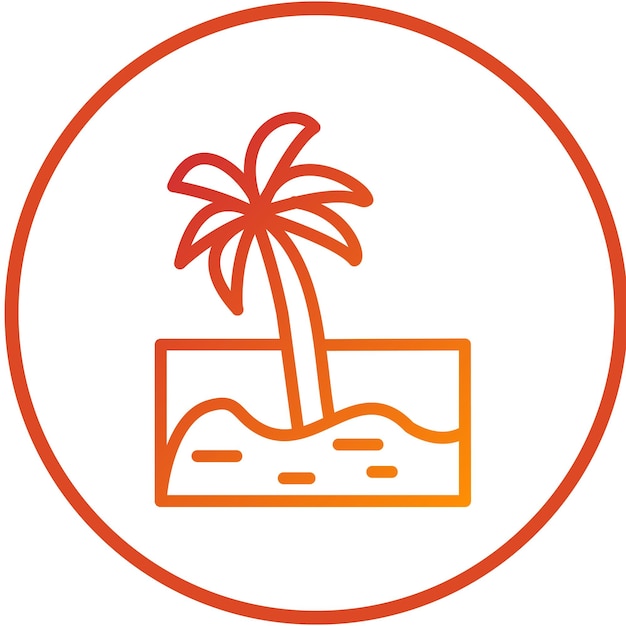 Diseño vectorial Estilo de icono de playa
