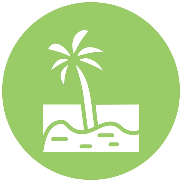 Diseño vectorial Estilo de icono de playa