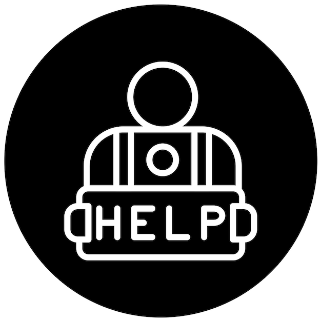 Diseño vectorial Estilo de icono pobre