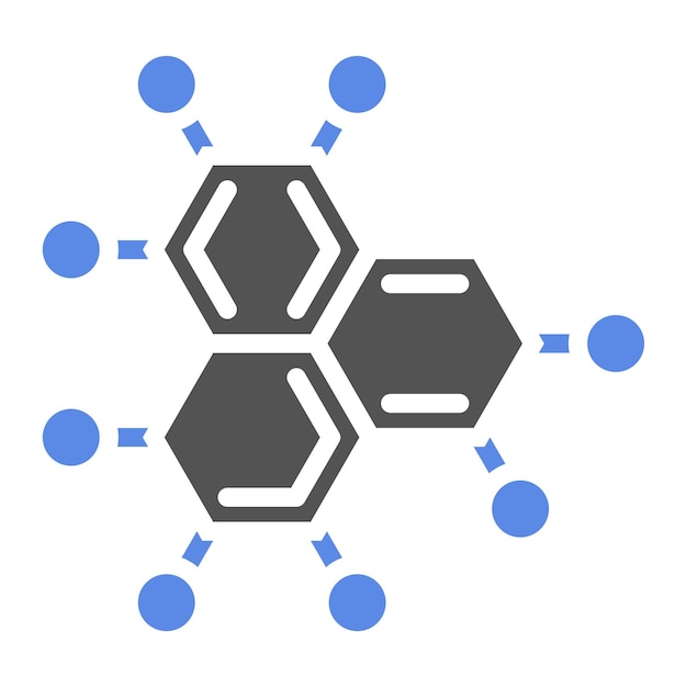Diseño vectorial Estilo de icono de polímero