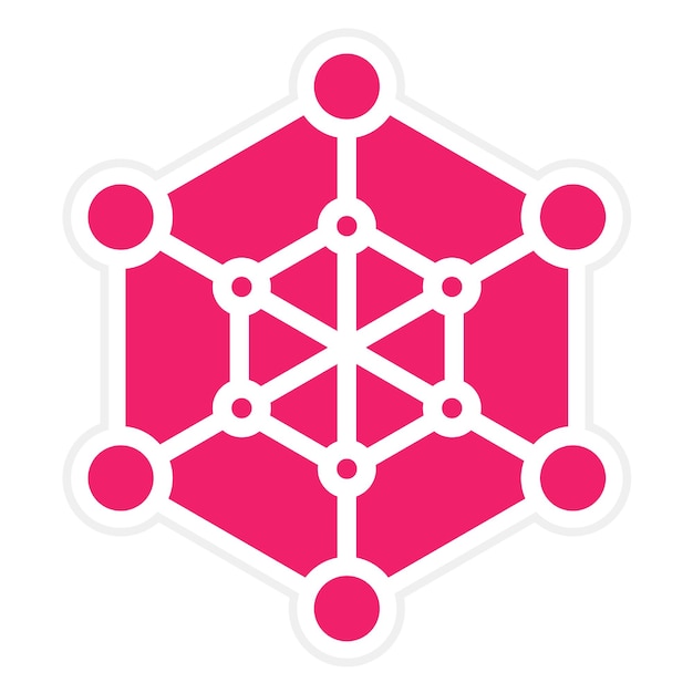 Diseño vectorial Estilo de icono de polímero