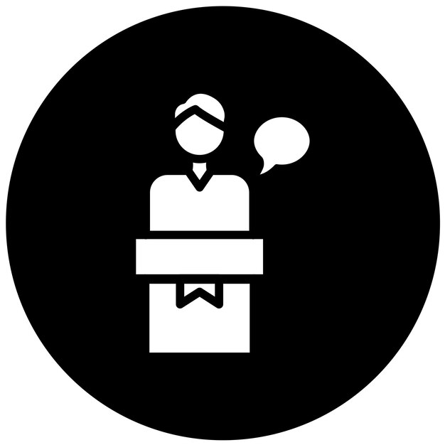 Diseño vectorial Estilo del icono del político