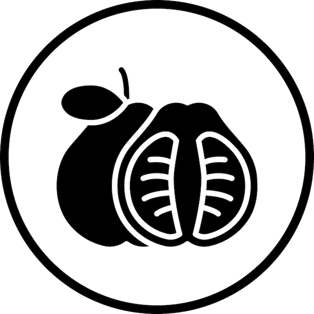 Diseño vectorial Estilo del icono de Pomelo