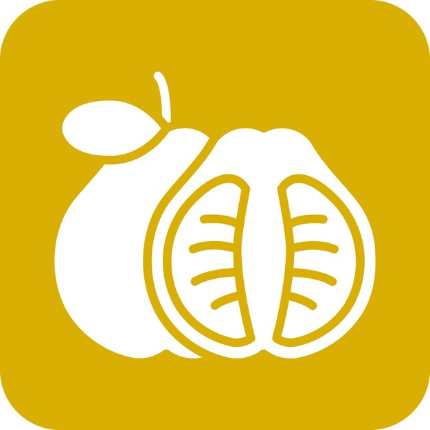 Diseño vectorial Estilo del icono de Pomelo