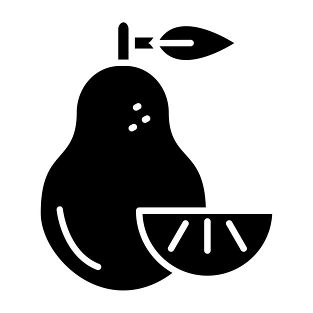 Diseño vectorial Estilo del icono de Pomelo